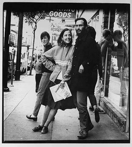 Monica Collier and Allen Cohen (Editor of The Oracle), from the "Haight Street: Ohio to San Francisco" portfolio