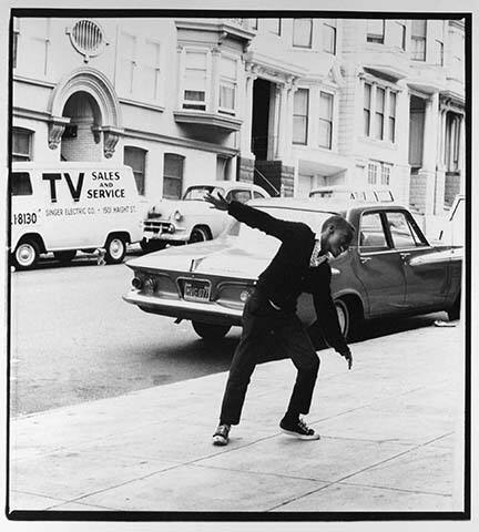 Boy Dancing on Sidewalk, from the "Haight Street: Ohio to San Francisco" portfolio