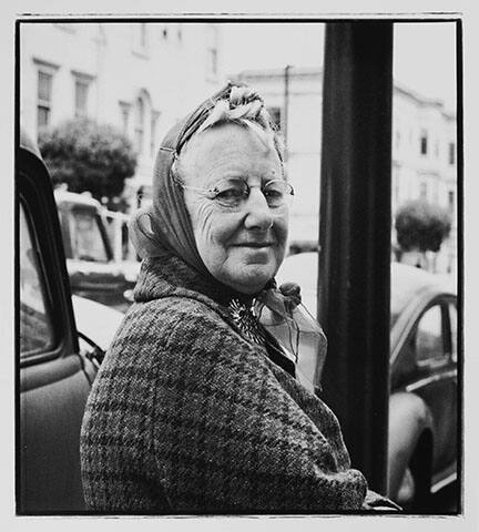 Old Woman Smiling, from the "Haight Street: Ohio to San Francisco" portfolio