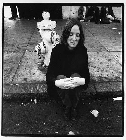 Girl and Fire Hydrant, from the "Haight Street: Ohio to San Francisco" portfolio