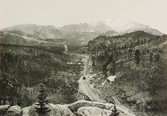 Crossing the Timber Line. Pike's Peak Railway