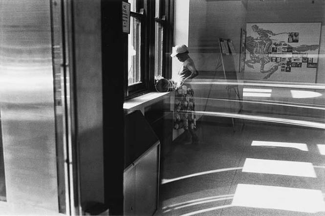 A Woman in the Cadman Plaza Post Office, Brooklyn, NY