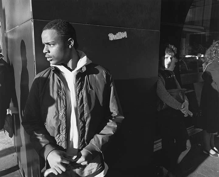 A Man and a Woman Waiting for the Bus, Syracuse, NY