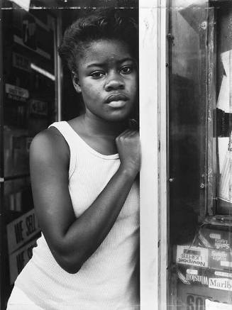 A Girl in the Deli Doorway