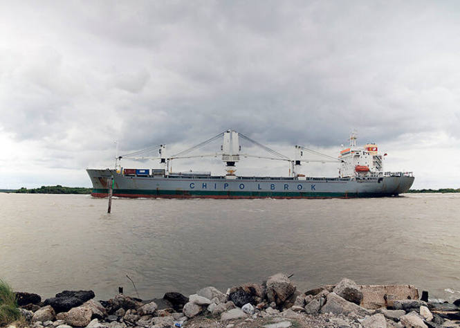 Untitled, from Industrial Shipping Vessels, Houston Ship Channel, Texas