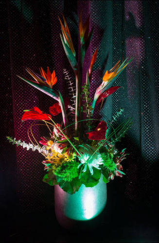 Flower Arrangement on the Zuiderdam Cruise, from the "Purple Domino" series