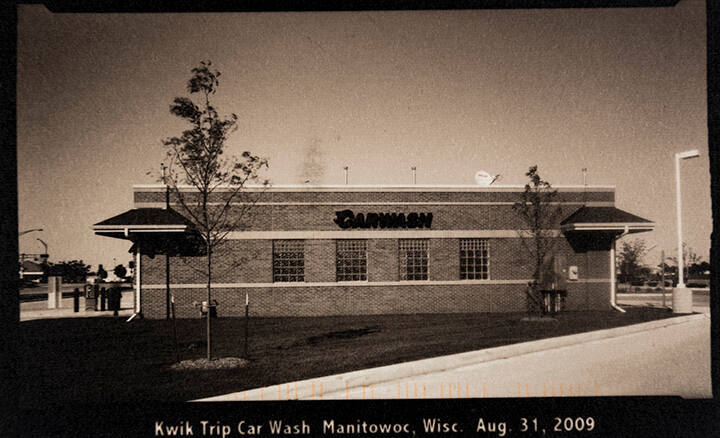 Kwik Trip carwash Maintowoc, Wisc. Aug 31, 2009, from the "Real Photo Postcards of People & Places" series