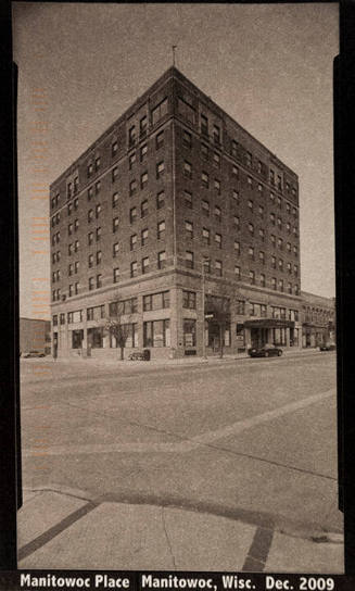 Manitowoc Place Manitowoc, Wisc. Dec 2009, from the "Real Photo Postcards of People & Places" series