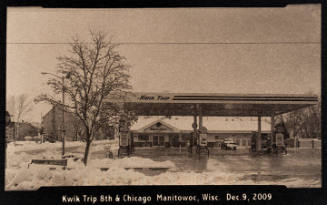 Kwik Trip 8th & Chicago Manitowoc, Wisc. Dec 9, 2009, from the "Real Photo Postcards of People & Places" series