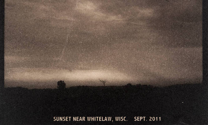 Sunset near Whitelaw, Wisc. Sept 2011, from the "Real Photo Postcards of People & Places" series