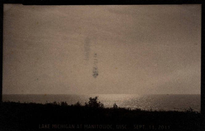 Lake Michigan A+ Manitowoc, Wisc. Sept 11, 2011, fro the "Real Photo Postcards of People & Places" series