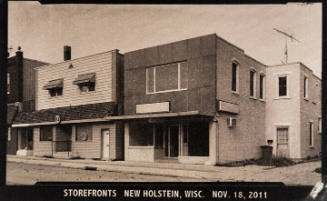 Storefronts New Holstein, Wisc. Nov 18, 2011, from the "Real Photo Postcards of People & Places:" series