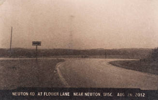 Newton RD at Flower Lane Near Newton, Wisc. Aug 26, 2012, from the "Real Photo Postcards of People & Places" series