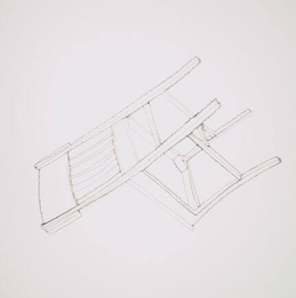 Upside Down Chair, from "Pictures of Wire" series