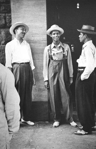 Scoville Browne, Jimmy Blanton, and Al Lucas, Braddock Hotel, NYC