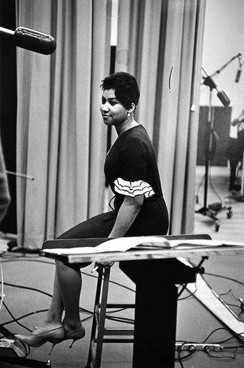 Aretha Franklin, recording studio, NYC