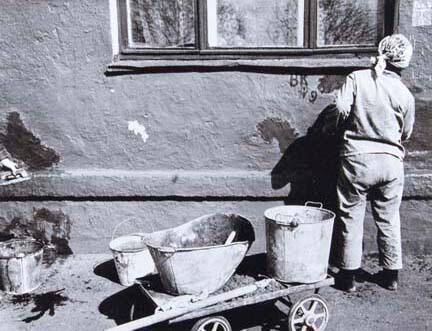 Untitled (worker with stucco)