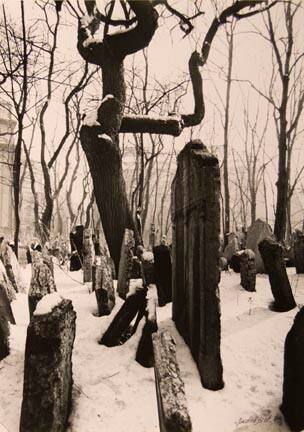 Old Jewish Cemetery in Prague (stones on graves)