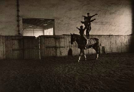 Untitled (rehearsal of horse back riding act), from the "Ostrava" series