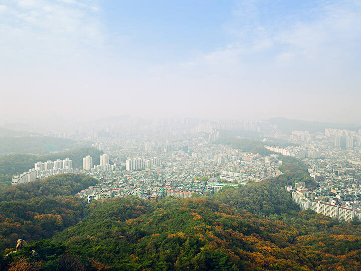 Urban Greenway in Seoul, South Korea, from the "Human Nature" series