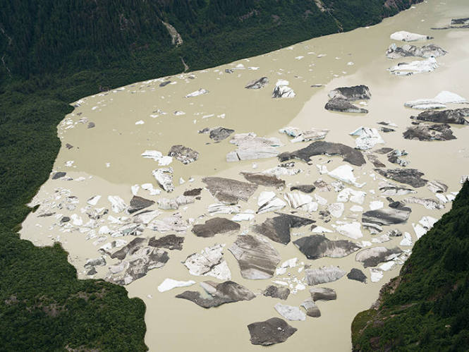 Icebergs from the Gilkey Glacier, Alaska, from the "Human Nature" series