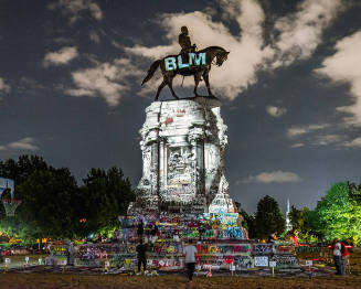 Michael Brown Projection, Richmond, Virginia, 2020