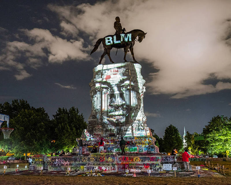 Eric Garner Projection, Richmond, Virginia