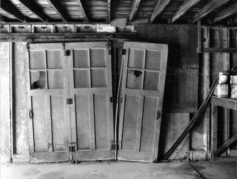 Untitled [three doors], from the "Garage Interiors: The Topography of Hidden Space" series