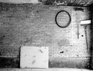 Untitled [plywood, bicycle tire and snow shovel], from the "Garage Interiors: The Topography of Hidden Space" series