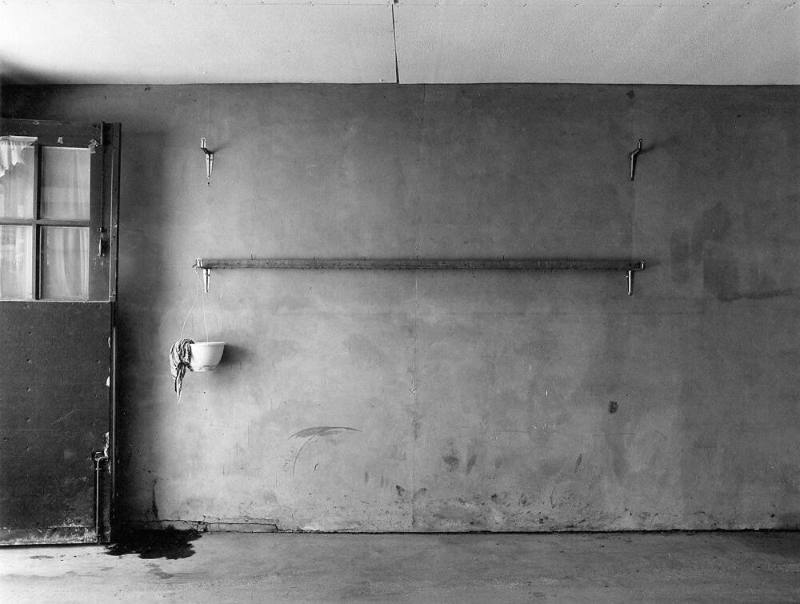 Untitled [minimal wall with oil rag drip], from the "Garage Interiors: The Topography of Hidden Space" series