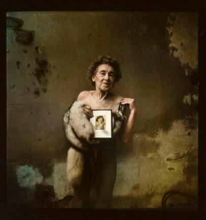 Untitled (Jan's mother holding picture of herself when young)