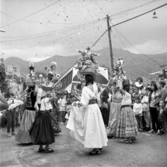 A group of girls dancing el Jarabe del Valle, Cuautepec, Mexico City, from the "Ben'n Yalhalhj/ Soy de Yalalag/ I'm from Yalalag" series