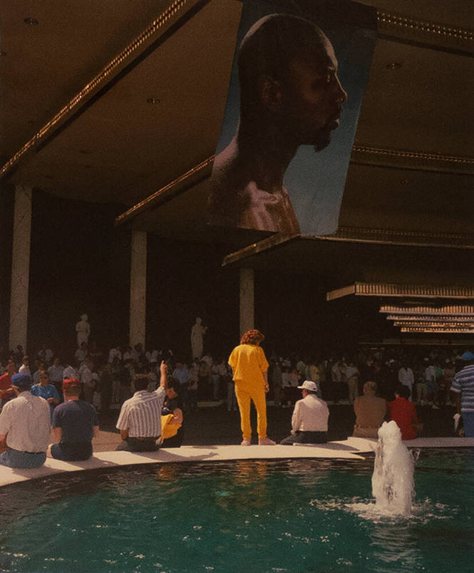 Marvin Hagler Banner Marquee, Caesars Palace, Las Vegas