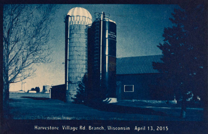 Harvestore Village Rd Branch, Wisonsin April 13, 2015, from the "Real Photo Postcards of Peoples & Places" series