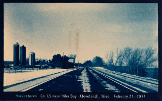 Harvestores Co. LS Near Hika Bay (Cleveland), Wisc. February 21, 2014, from the "Real Photo Postcards of Peoples & Places" series