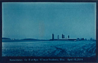 Harvestores Co. D at hyw. 57 near Fredonia, Wisc April 18, 2014, from the "Real Photo Postcards of Peoples & Places" series