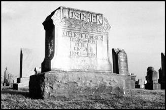 Headstone, Northwest of Flatville, Illinios, from "Illinios Landscape 1974"