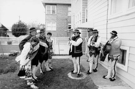 Serenade Before Church, Pawlikowski Wedding, 4450 South Troy, from Changing Chicago