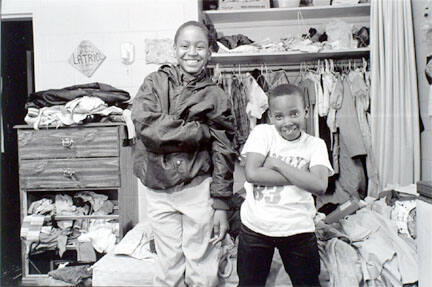 Two boys in their bedroom, Cabrini-Green, from Changing Chicago