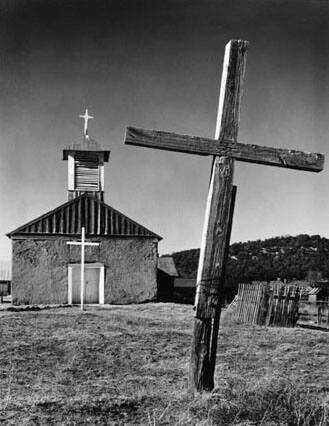 Church and Cross, Chilili, New Mexico