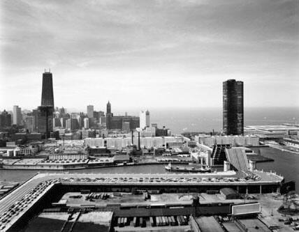 Ship and Car Traffic on the Outer Drive, Chicago