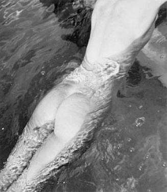 Elizabeth Gibbons, taken in Ginger Goodyear's swimming pool